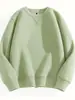 Sudadera Pesada de Cuello Redondo para Hombres y Mujeres Primavera y Otoño Nueva Camiseta de Color Puro para Hombre 2025 Chaqueta Casual Americana Tops de Pareja
