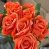 Flor Artificial Rosa Flor Artificial Individual Flor Artificial 51cm Arreglo Floral de Rosa para Sala de Estar Decoración de Boda