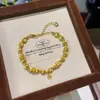 Pulsera Antigua Vintage Ojo de Gato Flor Pequeña Taladro de Punta Flash Bombilla Pequeña Pulsera de Flor de Alta Calidad Versátil
