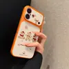 Funda para Teléfono Oso de Fuegos Artificiales Adecuada para iPhone 17 Pro Max, Modelo Nuevo para Apple 16 Pro, Nicho 15 Pro, 16 Cuero