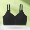 Sujetador deportivo con cremallera frontal transfronterizo para mujer, chaleco pequeño a prueba de impacto, soporte para el pecho, sin aros, transpirable, espalda bonita, sujetador sin tirantes, sujetador cruzado de comercio exterior