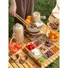 Bandeja, bandeja para hervir té en horno, bandeja para frutas, bandeja para postres chinos, bandeja para pasteles, bandeja para pasteles, bandeja para frutas secas de rejilla de nueve cuadrados, accesorios