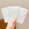 Pegatinas de Colores Huecas con Temática de Dopamina para Niñas, Decoraciones de Estrella de Cinco Puntas y Corazón, Corazones de Melocotón Autoadhesivos de Colores