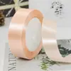 Cinta de Satén Colorida de 2.5 cm 91 m Cinta para Empaquetar Pasteles de Flores Cinta para Envolver Regalos con Bolsa de Tela Lazo para Manualidades
