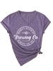 Amazon Ebay Estación Independiente Camiseta de Manga Corta de Moda y Cómoda con Cuello en V para Mujer Boobery Brewing de Mamá
