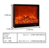 Insertar de chimenea personalizado, chimenea de estilo europeo, llama simulada electrónica, chimenea eléctrica de estilo americano, calentador empotrado decorativo para el hogar