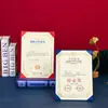 Cubiertas de Certificado Personalizadas al por Mayor con Estampado Dorado para Certificados de Honor y Premios