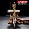 Buda Yuan Hui Xizang instrumento ritualístico King Kong cara fechada cabeça de cavalo King Kong Nepal feito à mão cobre superior ferro inferior cinco fios Vajra Puba pilão