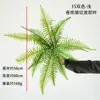 Planta de simulación Planta de helecho persa Paisajismo de pared Material de combinación floral Pteris vittata Ingeniería de jardín Helecho verde artificial