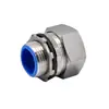 Conector de Rosca Exterior de Acero Inoxidable 304 al por Mayor, Conector de Rosca Exterior para Tubo Conduit, Conector de Caja de Tubo Flexible Metálico Recubierto de Plástico Dpj