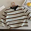 Camiseta casual de manga larga para niños, colección otoño 2026, top a rayas para niños pequeños, camiseta interior de algodón puro para bebé, diseño elegante para niñas