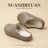 Fábrica de Zapatos Qidan Pantuflas de Algodón Impermeables para Mujer, Uso en Casa Otoño/Invierno, Calidez con Felpa Adicional, Pantuflas de Algodón Silenciosas Antideslizantes para Interiores para Hombre