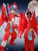 Mulan Ópera Infantil Dao Ma Dan Traje de Baile Gui Ying Hang Shuai Ópera de Pekín Canto y Rap Pintura Facial Traje de Desempeño Femenino