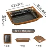 Vajilla Estilo Rústico Imitación Porcelana Melamina, Tazón para Hielo Seco de Tripa, Plato Rectangular para Carne de Res, Plato de Forma Especial para Tripa, Exclusivo para Restaurantes de Hot Pot