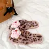 Novas Sandálias de Pelúcia com Estrela de Cinco Pontas Desenho Animado Fofo Estilo Quente da Moda Novas Rasteirinhas Sandálias de Fundo Macio