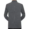 Nueva Chaqueta para Hombre Otoño/Invierno 2026 de Alta Calidad con Cuello Alto, Botones, Chaqueta de Chenilla para Hombres de Mediana Edad y Jóvenes, Estilo Papá