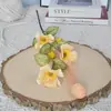 3 Cabezas de Flores de Amapola de Seda para Boda, Flores de Seda de Amapola para Fondo del Hogar, Flores de Amapola para Decoración de Boda