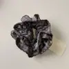 Goma para el pelo de lunares y cuadros azul dulce estilo coreano, Diadema plisada versátil y elegante, Accesorio para el cabello, Modelo nuevo