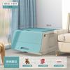 Caixa de Armazenamento de Brinquedos para Porta Lateral Tampa Flip Caixa Fit Doméstica Caixa de Armazenamento de Plástico Lanches Infantis Caixa de Armazenamento com Abertura Inclinada