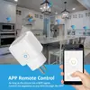Tomada Inteligente WiFi Graffiti 16A20A com Medição de Eletricidade Controle Remoto por APP de Celular Plugue Europeu Plug