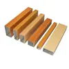 Punto Grano de Madera Tubo Cuadrado de Aluminio Tubo Cuadrado de Aleación de Aluminio Perfil Tubo Cuadrado Columna Divisoria de Pantalla de Tubo Cuadrado Rejilla de Aluminio Decoración de Muro Cortina