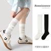 Calcetines Blancos de Becerro Estilo Renacentista para Mujer, Primavera y Verano, Ultra Delgados, Doble Aguja, Medias Negras de Seda, Paquetes de Calcetines Serie Japonesa