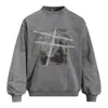 Sudadera con Diseño de Estampado de Letras Americanas para Hombre, Informal, Holgada, Primavera y Otoño, Streetwear, Marca de Moda, ins, Ropa Deportiva