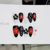 Nai Zi Unhas Usáveis Puramente Feitas à Mão Novo Modelo Outono/Inverno B276 Esculpido Pintado à Mão Estilo Francês Modelo de Exportação Adesivos de Unha Elegantes