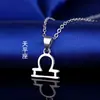 Colar Constelação Moda Coreana Pingente Joia de Temperamento Suprimento de Comércio Exterior Colar Cobre Coreano Galvanizado Ornamentos de Coração para Meninas