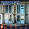Casa expandible plegable de doble ala, casa contenedor de tres recámaras y un salón estilo ala de montaje rápido, casa móvil contenedor apilable