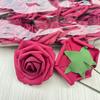 Suministros del Fabricante Cabezas de Flores de Espuma de Polietileno Teñidas, Rosas de Gradiente de Alta Simulación, Arco para el Día de San Valentín, Materiales Florales para Sostener en la Mano
