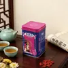 Embalagem de Produto para Saúde Rongzheng de Folha de Flandres Caixa Quadrada de Lata Caixa de Presente Impressa Personalizada para Suplementos de Saúde