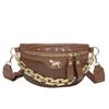 Bolso de Pecho para Mujer 2026 Nuevo de Moda Tendencia Patrón de Cocodrilo Bolso de Hombro Cadena Bolso de Cintura Correa Ancha para el Hombro Bolso Cruzado Tipo Sillín