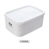 Fiambrera rectangular de plástico para microondas, ideal para estudiantes, ideal para mantener la frescura en el refrigerador.