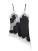 Comercio exterior transfronterizo ropa de mujer europea y americana nuevo diseño francés empalme de encaje top camisola 5919105