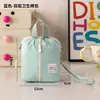 Bolsa de algodón para toallas sanitarias de almacenamiento de viaje, compacta y portátil, bolsa miscelánea plegable, mini monedero, bolsa para guardar lápiz labial y llaves