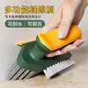 Cepillo Raspador para Ranuras del Hogar Cepillo Integrado para Ranuras del Piso del Baño Esquina Inodoro Cepillo de Limpieza Multifuncional