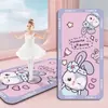 Alfombra de Piso de Barro Diatómico Antideslizante y Absorbente de Agua para el Hogar con Dibujos Lindos de Sanrio, Resistente a Manchas, al Desgaste y Fácil de Mantener