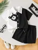 Al por mayor Nuevo Estilo de Verano Casual Estilo Coreano Conjunto de Dos Piezas Transpirable de Verano para Niños y Niñas, Traje de Manga Corta para Niños