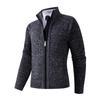 2025 Comércio Exterior Amazon Outono e Inverno Suéter Cardigan Masculino com Lã, Gola Alta, Tricô Grosso Cor Sólida Jaqueta Roupa Masculina