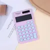 Calculadora Transfronteriza con Doble Fuente de Alimentación, Color Degradado, Alto Atractivo Estético, Calculadora Estilo Diosa, Calculadora de 12 Dígitos para Estudiantes Universitarios