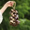 Nuevo colgante de bolsa de cuentas de semillas que cumple deseos estilo chino, llavero de Bodhi natural tejido a mano, decoración artística retro para bolsa