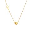 2024 nueva moda Joker amor llave chapado oro 18K collar de acero de titanio que no se desvanece temperamento de lujo ligero nicho