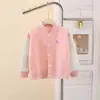Ropa Nueva de Primavera y Otoño para Niños: Chaqueta de Béisbol Versátil para Niños, Abrigo Casual para Bebé, Ropa Exterior Moderna para Niñas