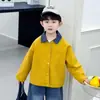 Chaqueta para Niños Primavera y Otoño 2026 Estilo Nuevo Chaqueta de Primavera para Niños con Cuello Solapa Camisa de Bebé Conjunto de Primavera Top para Niños