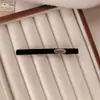 Pasador de Metal y Terciopelo con Perlas y Pedrería, Pinza Recta de Pico de Pato para Flequillo y Cabello Lateral, Accesorio para el Cabello para Mujeres