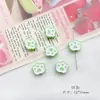 Liga Verde Cor Fofa Urso Laço Garra de Gato Borboleta Flor DIY Pulseira de Mão com Contas Material