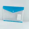 Pasta de Arquivo Tridimensional Transparente com Fecho de Pressão A4, Exclusivamente para Amazon, Plástico PP Horizontal com 11 Furos, Armazenamento Arco-Íris, Transfronteiriço