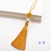 Marcador de página tejido a mano borla borla horquilla colgante borla vintage tamaño pequeño borla colgante nudo chino tienda de fábrica