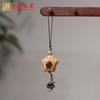 Serie de Cadenas para Teléfono Móvil de Grano de Café de Madera de Durazno Juguete Cultural Oso y Cachorro Accesorios Colgante